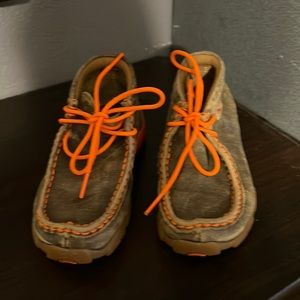 Twisted X Youth Brown Bomber Driving Moccasin size 11